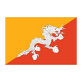 Flag of Bhutan Temporary Tattoo (1.5"x2")